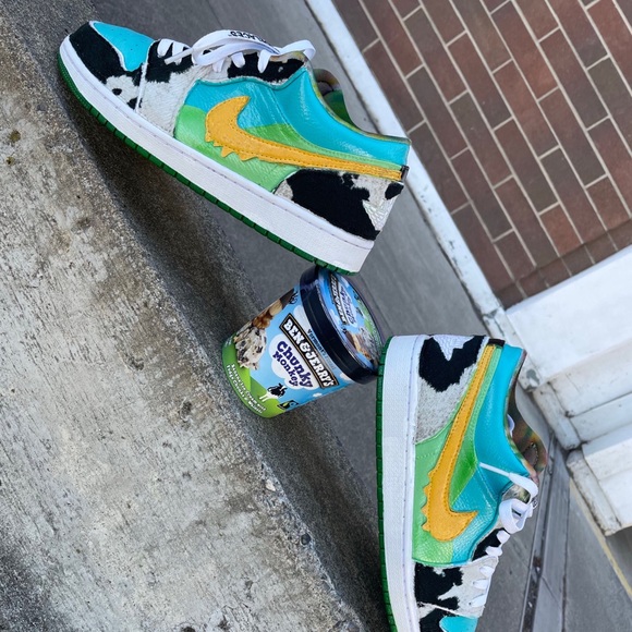 Custom Nike jordan 1 (version of ( Nike Ben Jerry SB) - Picture 3 of 3